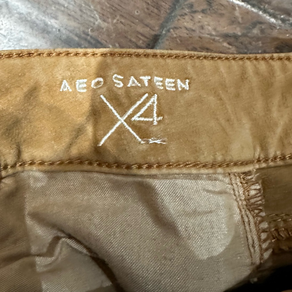 American Eagle Outfitters Camel Super Stretch Jeans Jeggings - Picture 3 of 7